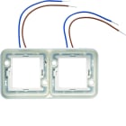 Hager - cubyko collerette double lumineuse à LED blanches 230V horizontale