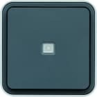 Hager - cubyko leaf va-et-vient lumineux étanche IP55 gris installation saillie