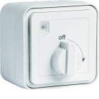 Hager - cubyko Minuterie bouton rotatif saillie blanc IP55