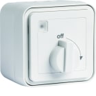 Hager - cubyko Minuterie bouton rotatif saillie blanc IP55