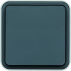 Hager - cubyko leaf poussoir à fermeture 1F étanche IP55 gris installation saillie