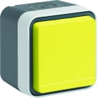 Hager - Prise de courant 2P+T étanche cubyko IP55 jaune complète installation saillie