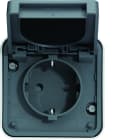 Hager - Prise de courant standard allemand Schuko cubyko étanche IP55 pose en saillie