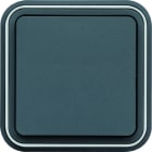 Hager - cubyko interrupteur va-et-vient encastré à griffes gris IP55