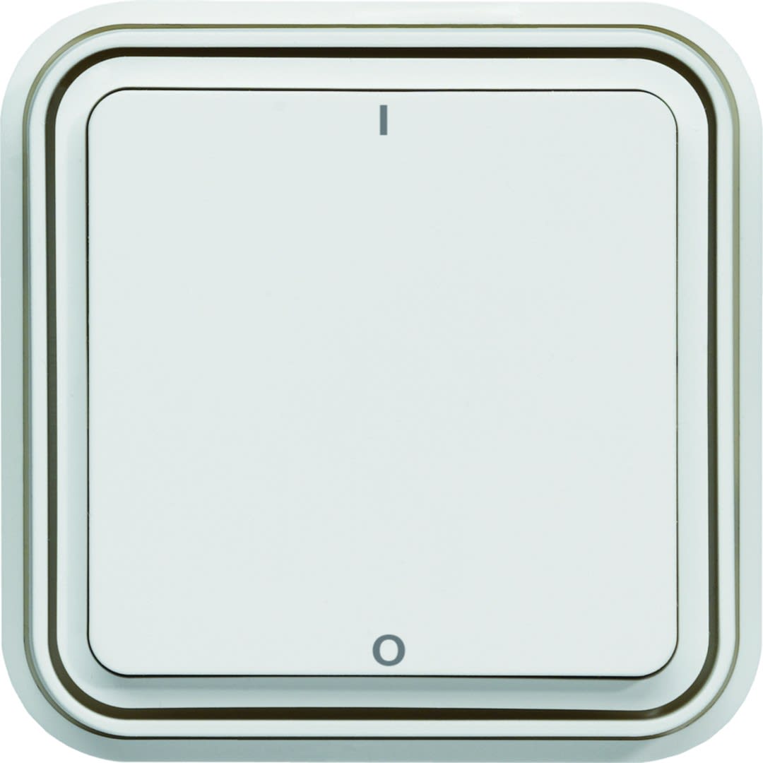 Hager - cubyko Interrupteur bipolaire marqué 0/1 associable blanc IP55
