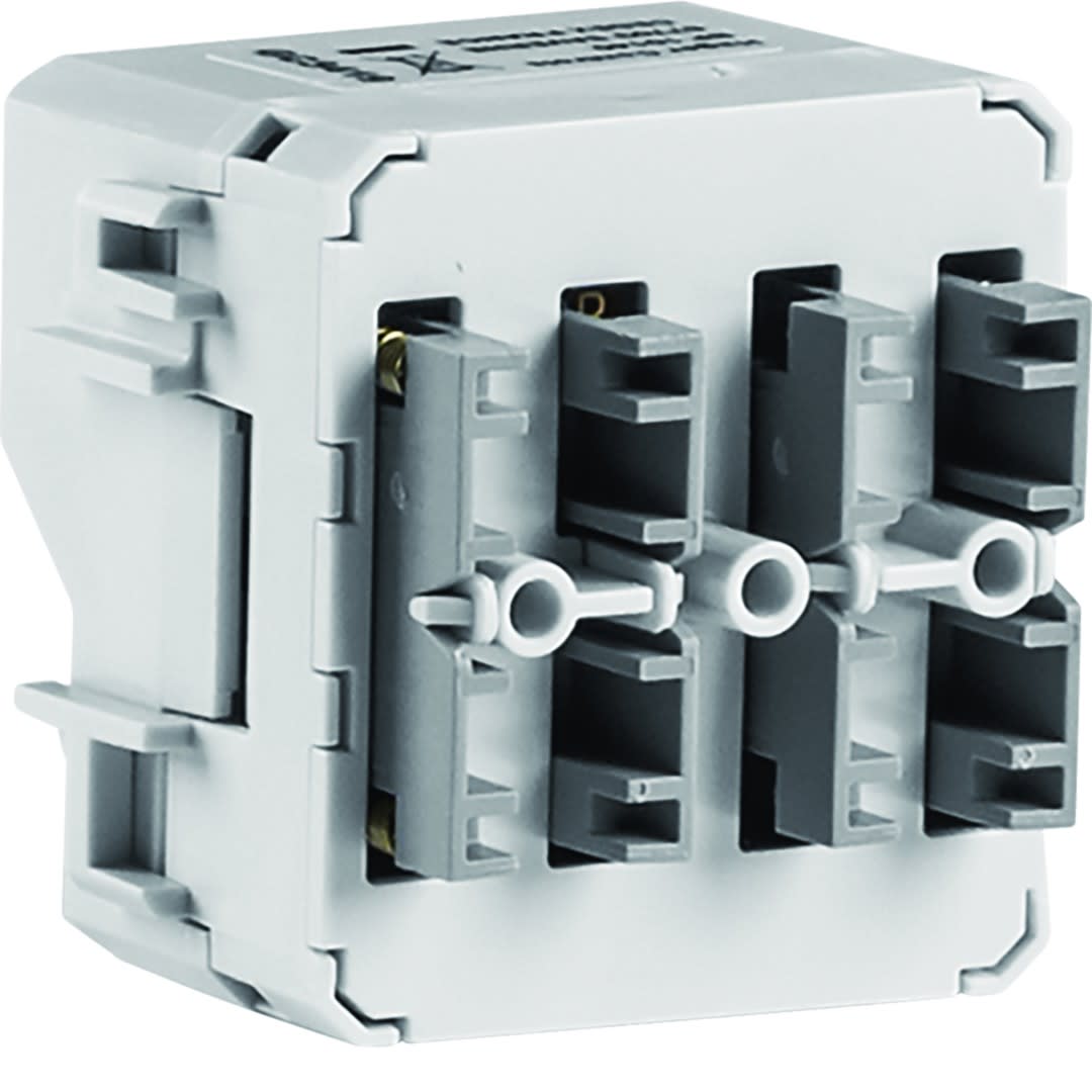 Hager - Cubyko double interrupteur KNX filaire 4 entrées, associable, IP55