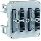 Hager - Cubyko double poussoir pour micro modules TRM, associable, IP55
