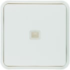 Hager - cubyko 1 touche KNX à voyant coloris blanc