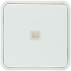 Hager - Cubyko 1 touche KNX à voyant coloris blanc