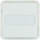 Hager - Cubyko 1 touche KNX porte-étiquette coloris blanc