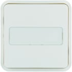 Hager - cubyko 1 touche KNX porte-étiquette coloris blanc