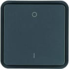 Hager - cubyko 1 touche KNX pour éclairage coloris gris