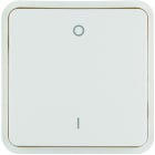 Hager - cubyko 1 touche KNX pour éclairage coloris blanc