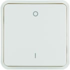 Hager - Cubyko 1 touche KNX pour éclairage coloris blanc