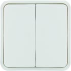 Hager - cubyko 2 touches KNX coloris blanc