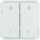 Hager - cubyko 2 touches KNX pour 2 éclairages coloris blanc