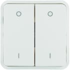 Hager - Cubyko 2 touches KNX pour 2 éclairages coloris blanc