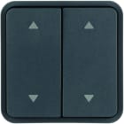 Hager - cubyko 2 touches KNX pour 2 volets roulants coloris gris