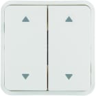 Hager - Cubyko 2 touches KNX pour 2 volets roulants coloris blanc
