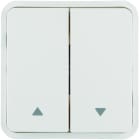 Hager - Cubyko 2 touches KNX pour 1 volet roulant coloris blanc