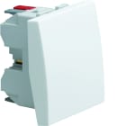 Hager - Systo poussoir 1F 10A 2 modules Blanc