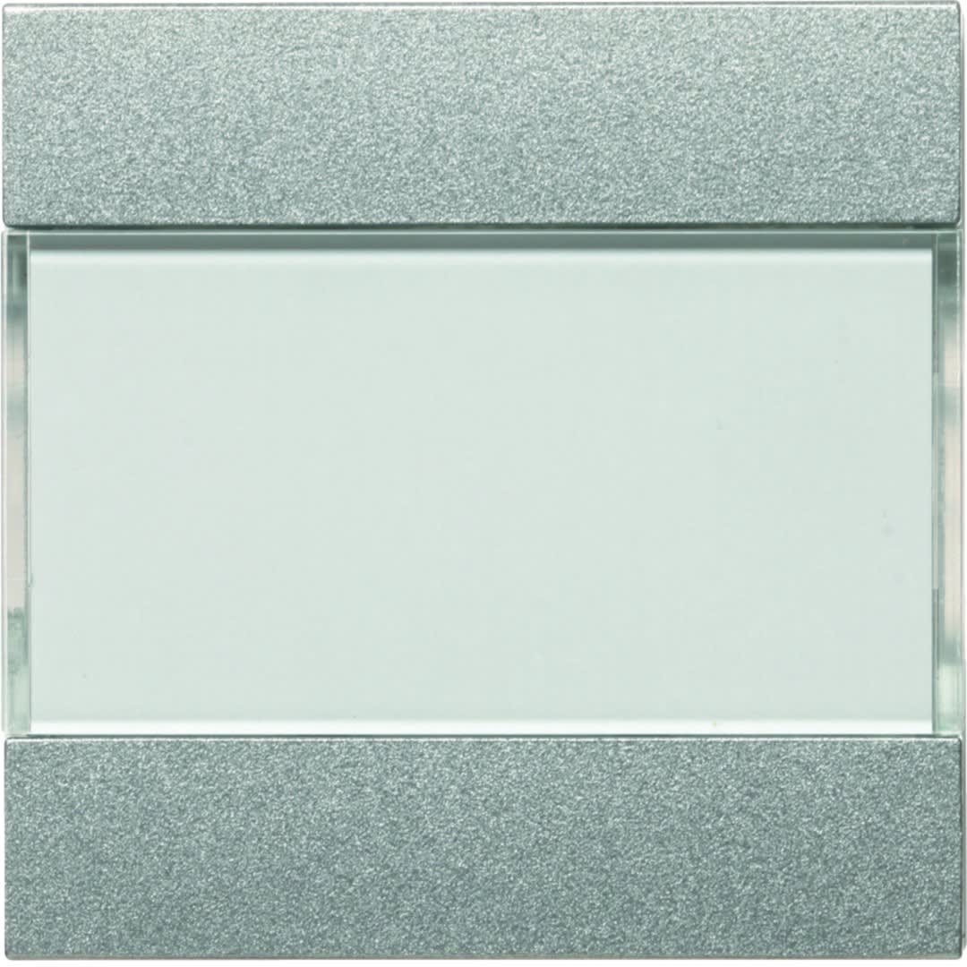 Hager - Mécanisme + touches titane KNX 2 boutons poussoir sans voyant essensya