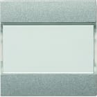 Hager - Mécanisme + touches titane KNX 2 boutons poussoir sans voyant essensya