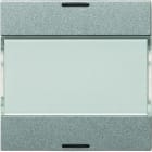 Hager - Mécanisme + touches titane KNX 2 boutons poussoir à LED essensya