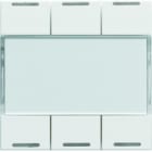 Hager - Mécanisme KNX 6 boutons poussoir à LED essensya