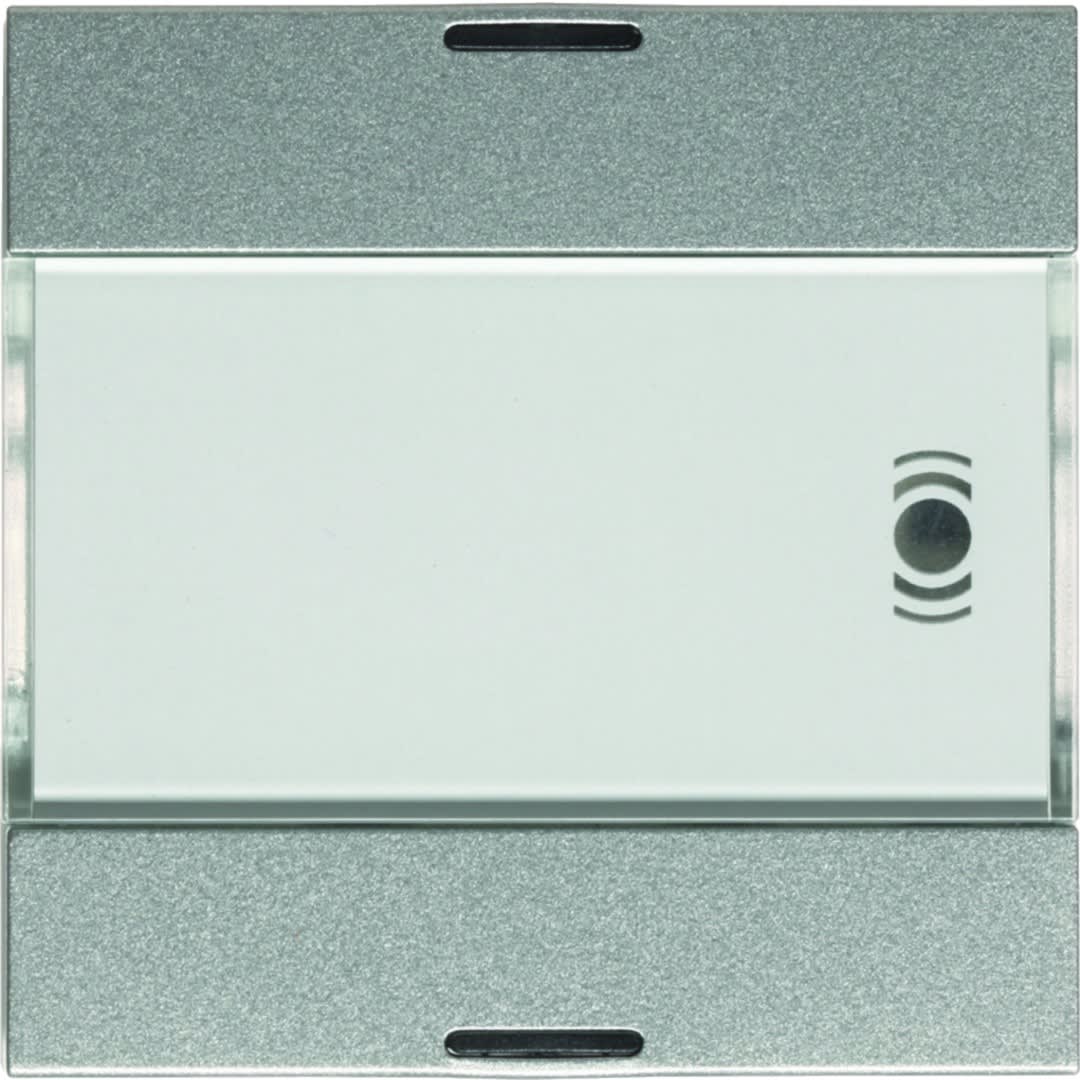 Hager - Mécanisme + touches titane KNX 2 BP à LED + 12 entrées infrarouge essensya
