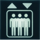 Hager - Etiquette pour voyant gallery 2 modules ascenceur