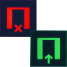 Hager - Etiquette pour voyant gallery 2 modules salle (libre/occupe)