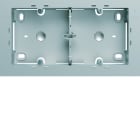 Hager - Boite saillie double gallery titane