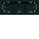 Hager - Boite saillie triple Gallery finition Night