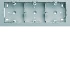 Hager - Boite saillie triple gallery titane