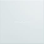 Hager - Enjoliveur gallery interrupteur à voyant 2 modules , finition Pure