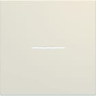 Hager - Enjoliveur Gallery interrupteur à voyant 2 modules , finition Dune