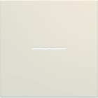 Hager - Enjoliveur gallery interrupteur à voyant 2 modules , finition Dune