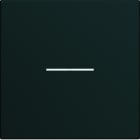 Hager - Enjoliveur Gallery interrupteur à voyant 2 modules , finition Night