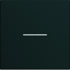 Hager - Enjoliveur gallery interrupteur à voyant 2 modules , finition Night