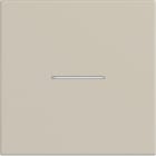 Hager - Enjoliveur interrupteur à voyant gallery 2 modules sand, plastique sable mat