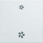 Hager - Enjoliveur Gallery VMC 2 modules , finition Pure