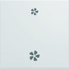 Hager - Enjoliveur gallery VMC 2 modules , finition Pure