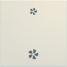 Hager - Enjoliveur Gallery VMC 2 modules , finition Dune