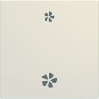 Hager - Enjoliveur gallery VMC 2 modules , finition Dune