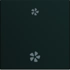 Hager - Enjoliveur Gallery VMC 2 modules , finition Night