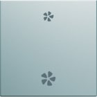 Hager - Enjoliveur Gallery VMC 2 modules , finition Titane