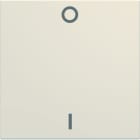 Hager - Enjoliveur gallery interrupteur avec marquage 0-1, 2 modules , finition Dune