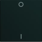 Hager - Enjoliveur Gallery interrupteur avec marquage 0-1, 2 modules , finition Night