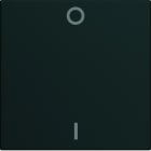 Hager - Enjoliveur gallery interrupteur avec marquage 0-1, 2 modules , finition Night